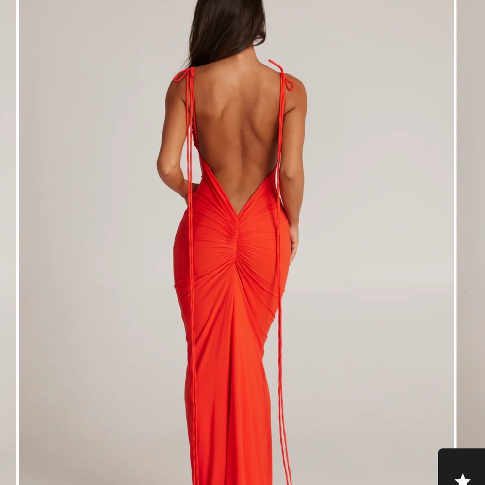 Melani the label JIANI dress in tangerine small